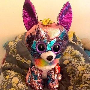 ✨ Final Sale 🌈 Jumbo TY Sequin Puppy doll